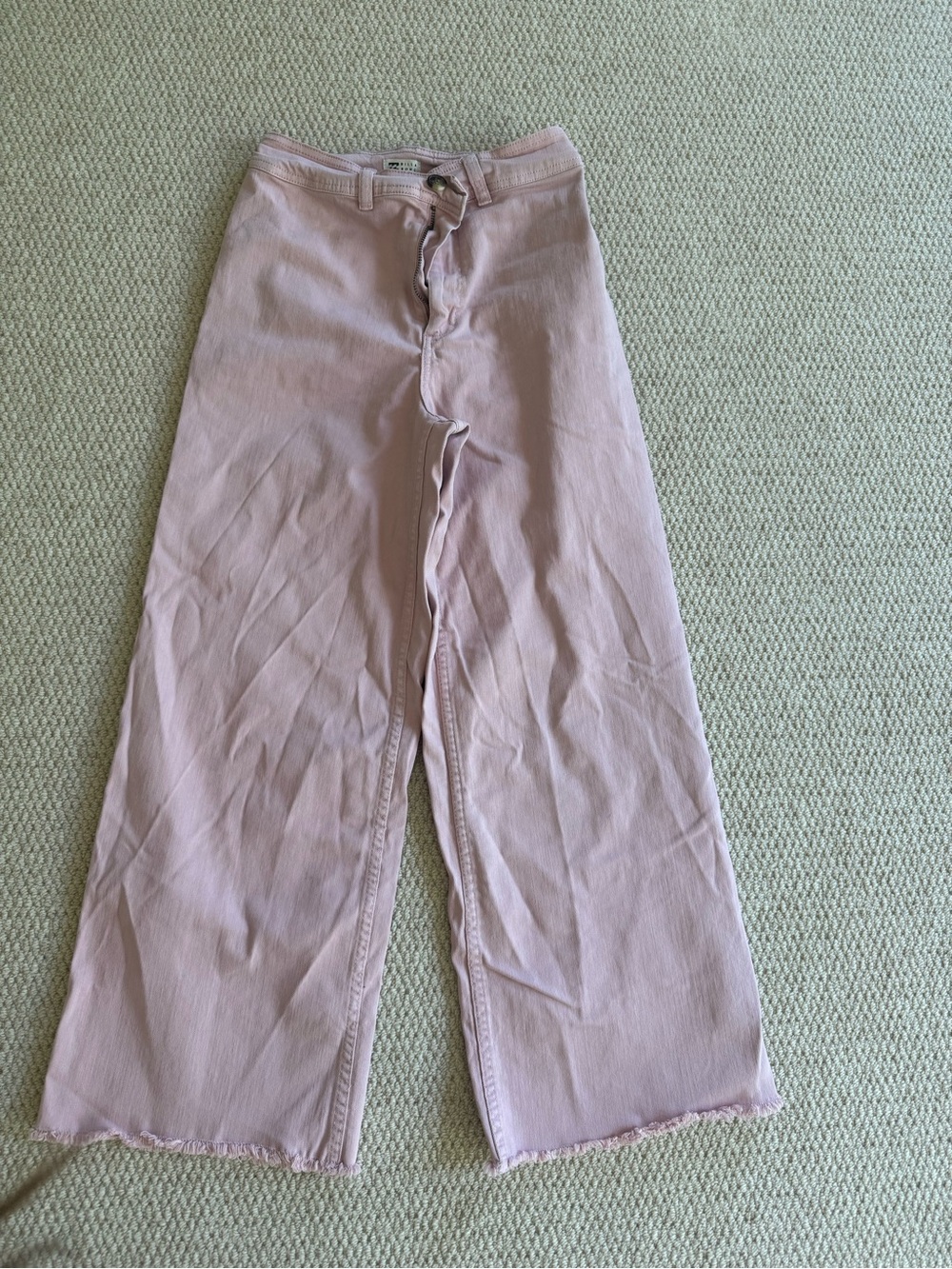 Billabong Light Pink Wide-Leg High-Rise Jeans